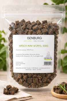 Isenburg Hirsch Mini Würfel 500g